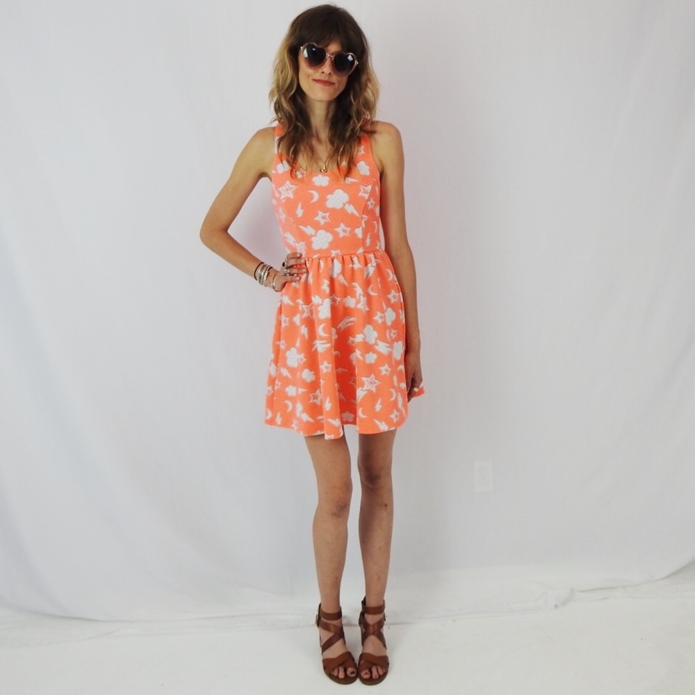 Nanette Lepore Printed fit and flare mini BNWOT S